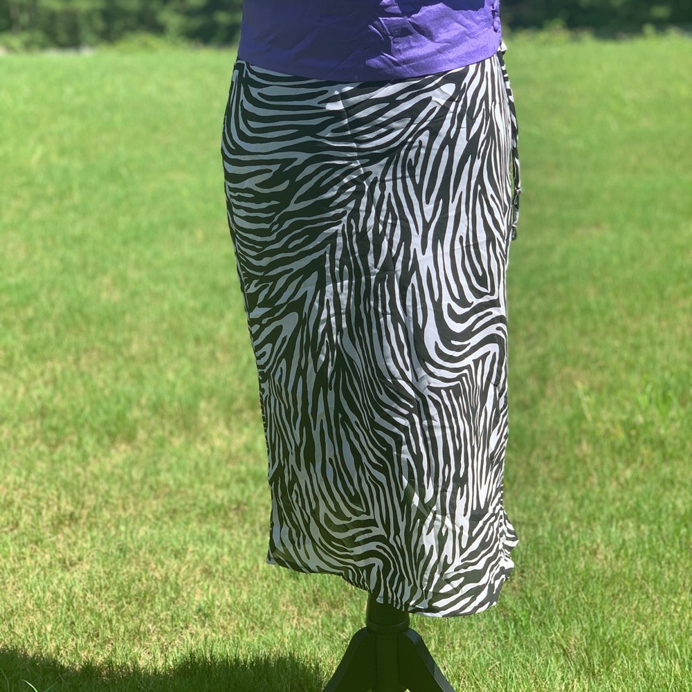 Zebra print skirt